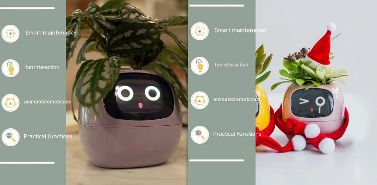 Smart Planter Endless Fun Over 49 Rich Expressions 7 Smart Sensors And AI Chips Make Raising Plants Easy And Fun Set50 Small
