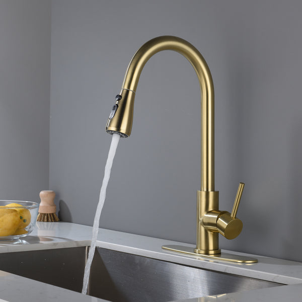 Kitchen Faucet Household Sink Faucet Gold