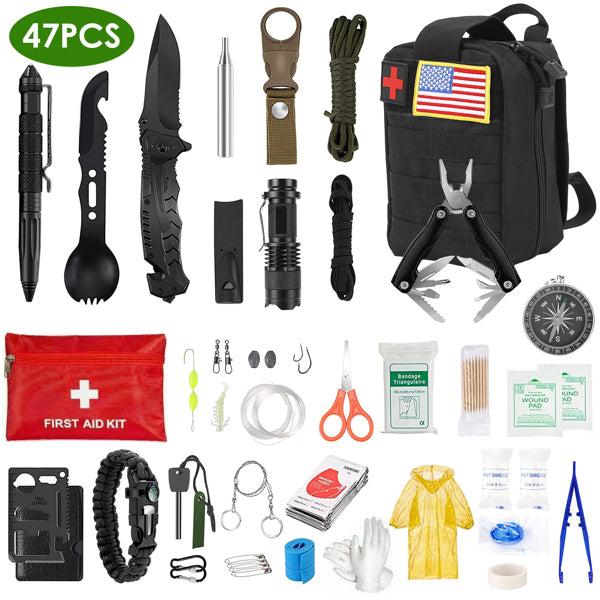 47 In 1 Survival Bag 47pcs