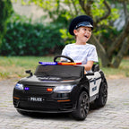 12V Kids Ride on Car w/ Remote Control Black 1125x575x355 mm