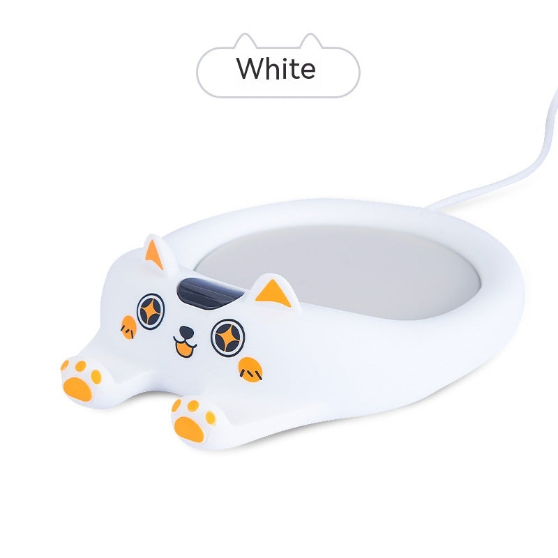 Thermal Cup Base Smart Heat Preservation Coaster Can Be Heated And Adjusted In Three Gears White US220V