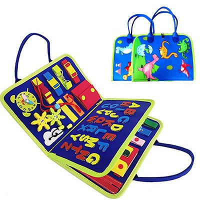 New Busy Book Children's Busy Board Dressing And Buttoning Learning Baby Early Education Preschool Sensory Learning Toy G