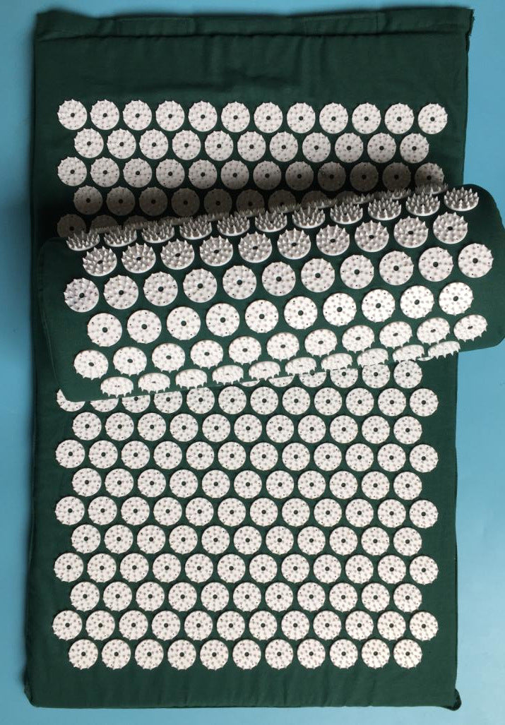 Acupuncture Yoga Cushion Massage Cushion and Pillow Dark green Set