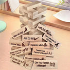 Couple Game Night Intimacy Block Tower Jenga Game Valentine Tumbling Tower Stacking Blocks Game Party Interactive Games 18