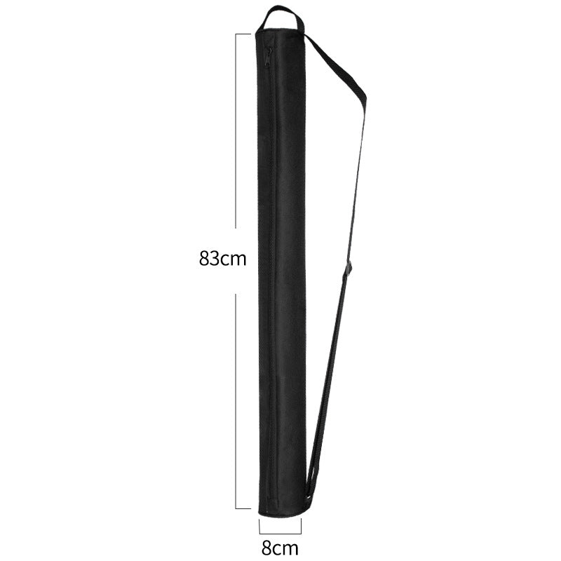 Golf Beer Cooler Bag Cylinder Crossbody Outdoor Long Tube Insulated Bag Thermal Bag Black