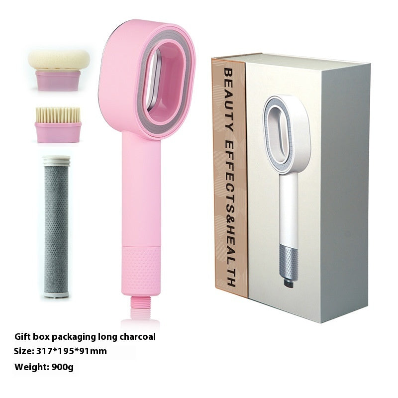 Aromatherapy Shower Head Girls Gift Box Pink Long Charcoal Gift Box