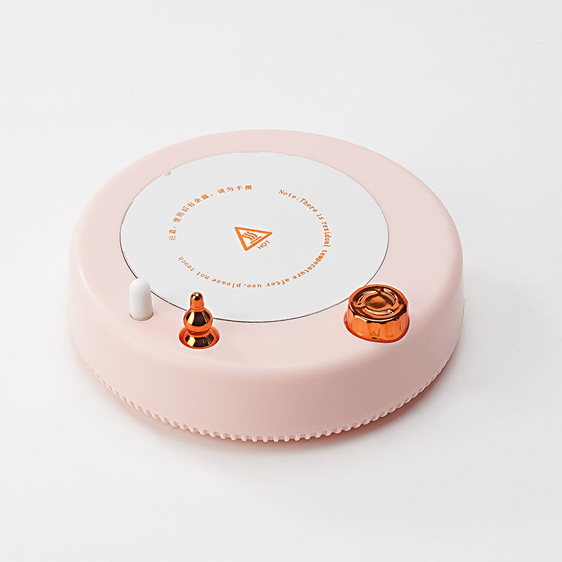 Household Magnetic Stirring Constant Temperature Heating Coaster Pink