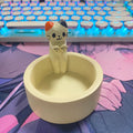 Cartoon Kitten Candle Holder Heating Decoration Colorful Candle Cat