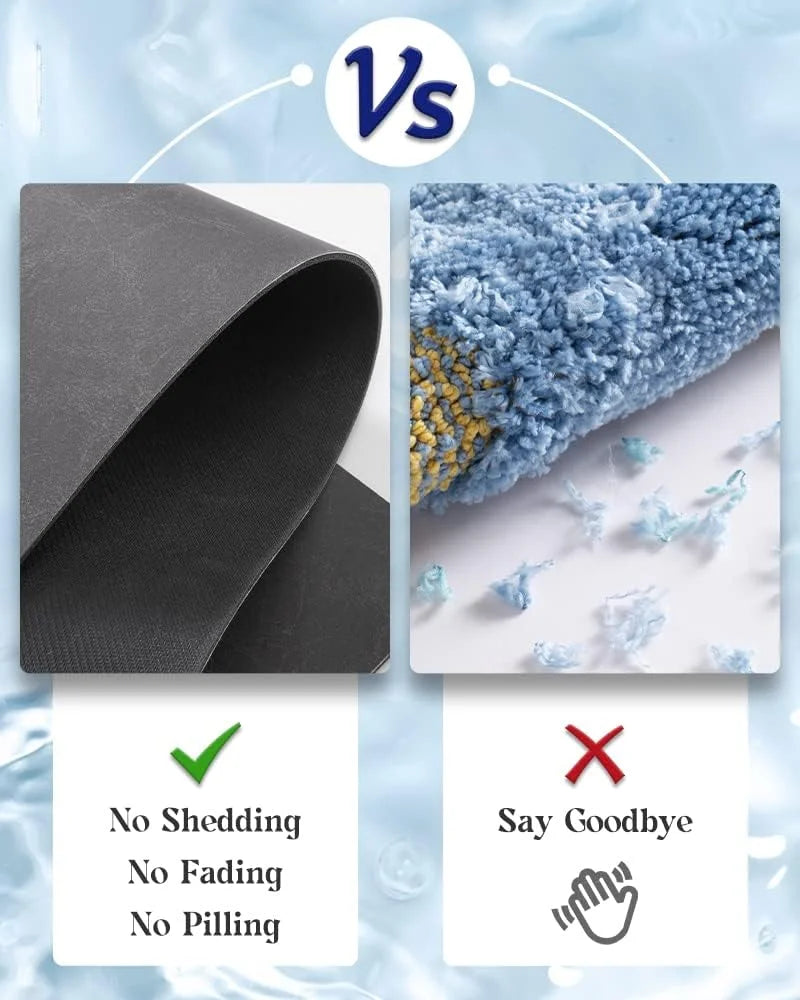 2PC Waterproof Kitchen Mat Non Slip Desk/Floor Mats for House Sink Office Pet Feeding Mat Quick Dry Mat for Dog and Cat