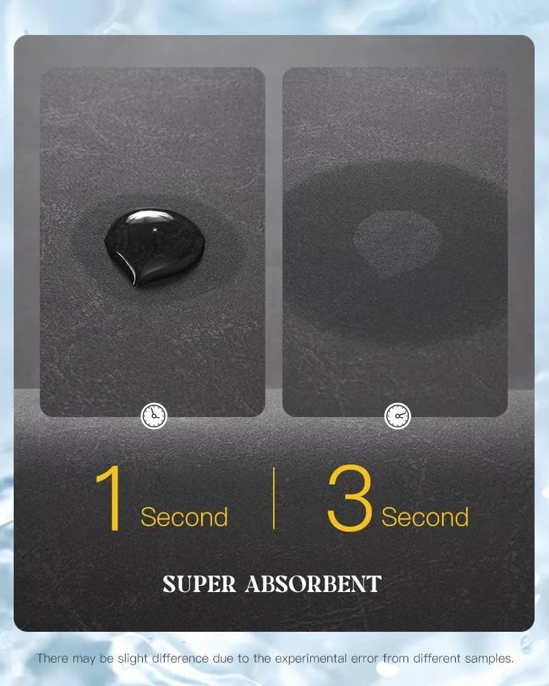 2PC Waterproof Kitchen Mat Non Slip Desk/Floor Mats for House Sink Office Pet Feeding Mat Quick Dry Mat for Dog and Cat