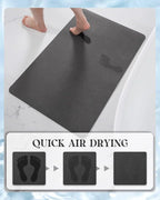 2PC Waterproof Kitchen Mat Non Slip Desk/Floor Mats for House Sink Office Pet Feeding Mat Quick Dry Mat for Dog and Cat