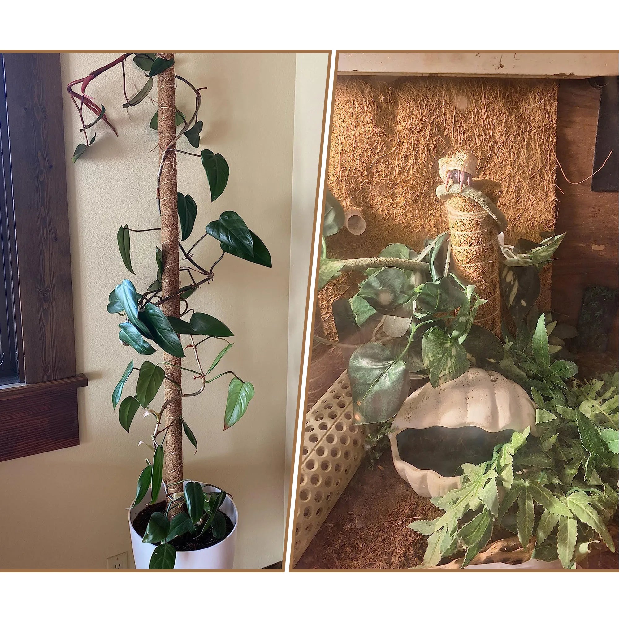 Coco Liner Roll, 16 x 160 Inch Coconut Fiber Liners for Planter Window Box Flower Basket, Reptile Carpet, Garden Decoration