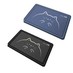 2PC Waterproof Kitchen Mat Non Slip Desk/Floor Mats for House Sink Office Pet Feeding Mat Quick Dry Mat for Dog and Cat