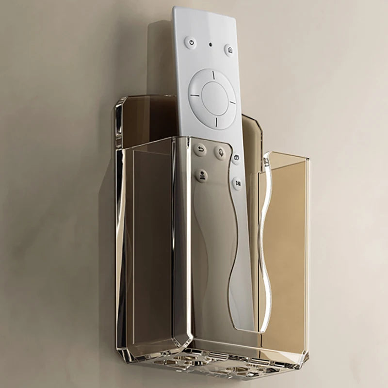 Air Conditioner Remote Holder Universal White Wall Mounted Box Storage Remote Controller Holder Phone Charging Bracket Holder Coffee United States