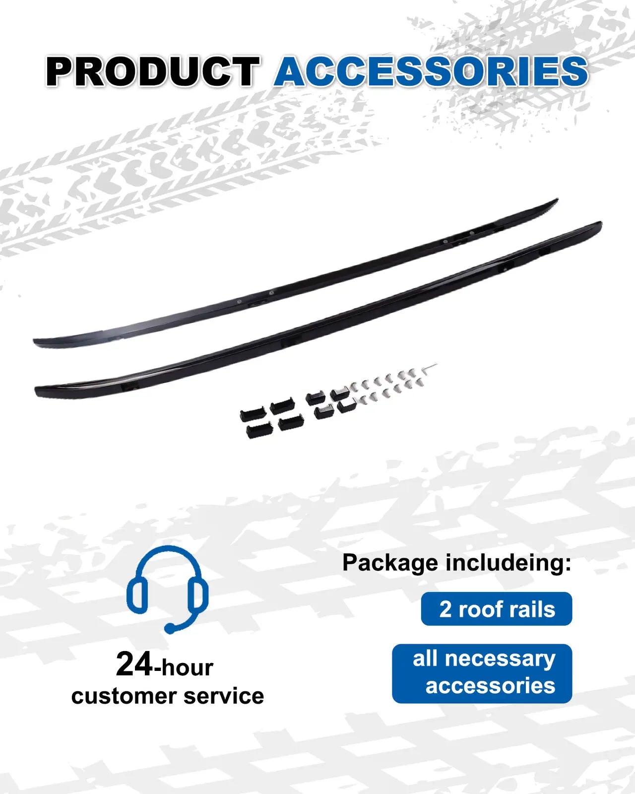 Roof Rack Side Rails Fit for Honda CRV CR-V 2023 2024,Black Aluminum Cross Rails