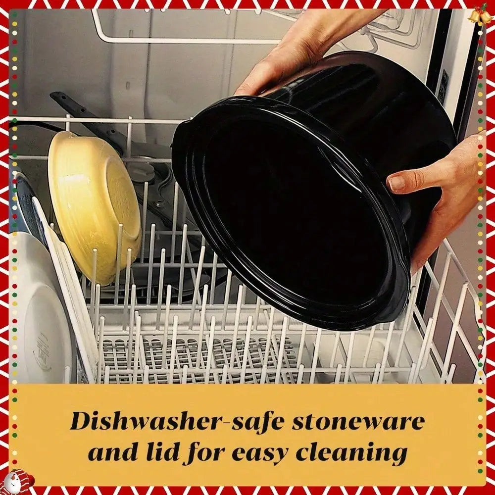 Kitchen Essentials 7 quarts of versatile slow cooker for stews, seasonings, durable and easy to clean, suitable for cooking