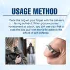 Jue-Fish Cat Ear Ring, Pair Rings For Men And Women Accessorize Fashion Trends With Accessory Rings