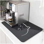 2PC Waterproof Kitchen Mat Non Slip Desk/Floor Mats for House Sink Office Pet Feeding Mat Quick Dry Mat for Dog and Cat