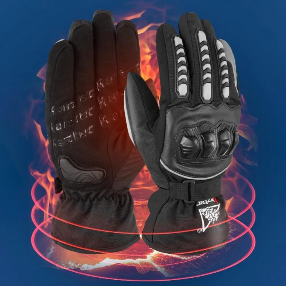 Winter Motorcycle Gloves for Men Women Touch Screen Motocross Riding Gloves Windproof Cold Weather Warmer Full Finger Gloves