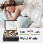 Automatic Watch Winder 4+6 Slots USB Plug Watch Winder WIth Quiet Motor PU Leather Watch Storage Box Best Gifts