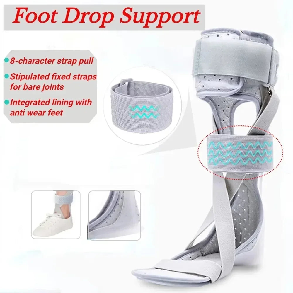 Ankle Joint Fixation with Foot Drop Orthosis Device Correction of Stroke Hemiplegia for Inversion and Valgus Correction Shoe New