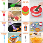 29-Piece Stainless Steel Mixing Bowl Set - Various Sizes Premium Kitchen Essentials for Mixing and Serving - Non-Slip