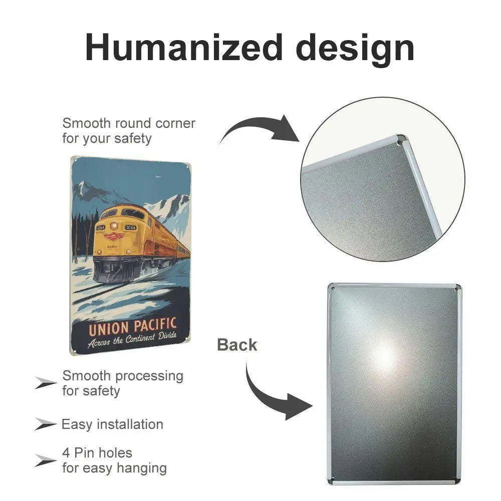 One Shabby Rustic Iron Sign For Room Decoration 8X12 Inches Wall - Mounted Home Decoration Pre - Drilled For Easy Installation