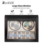 Automatic Watch Winder 4+6 Slots USB Plug Watch Winder WIth Quiet Motor PU Leather Watch Storage Box Best Gifts