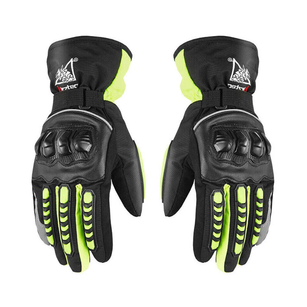 Winter Motorcycle Gloves for Men Women Touch Screen Motocross Riding Gloves Windproof Cold Weather Warmer Full Finger Gloves United States M Green