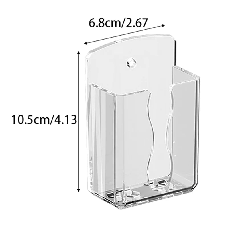 Air Conditioner Remote Holder Universal White Wall Mounted Box Storage Remote Controller Holder Phone Charging Bracket Holder