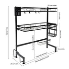 62/82cm Sink Storage Rack - Durable, Space-Saving Design for Organizing Kitchen Essentials 62cm United States