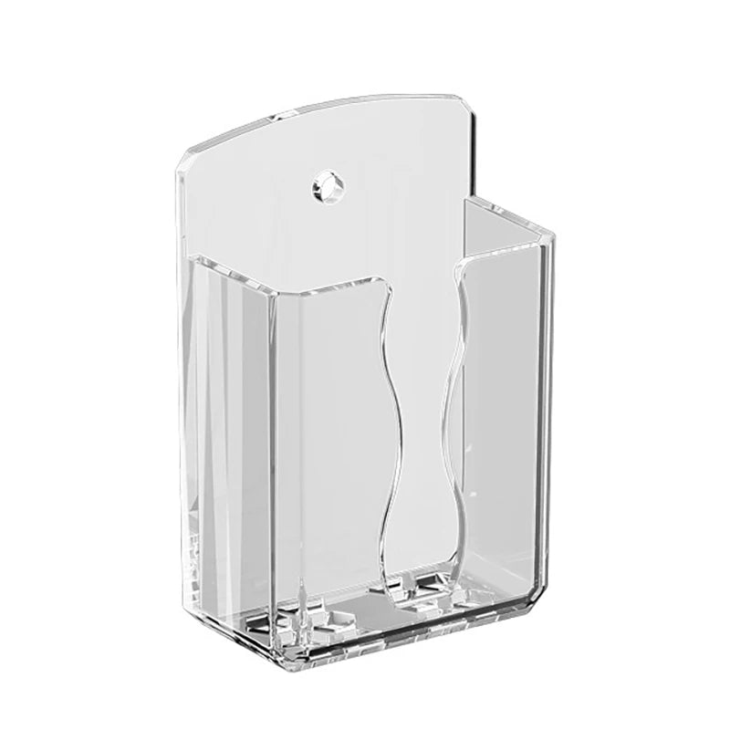 Air Conditioner Remote Holder Universal White Wall Mounted Box Storage Remote Controller Holder Phone Charging Bracket Holder Clear United States