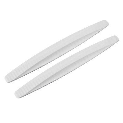 Car Bumper Protector Strip Guard Corner Protection Strips Scratch Protector Crash Blade Anti-collision Auto Accessories White A pair