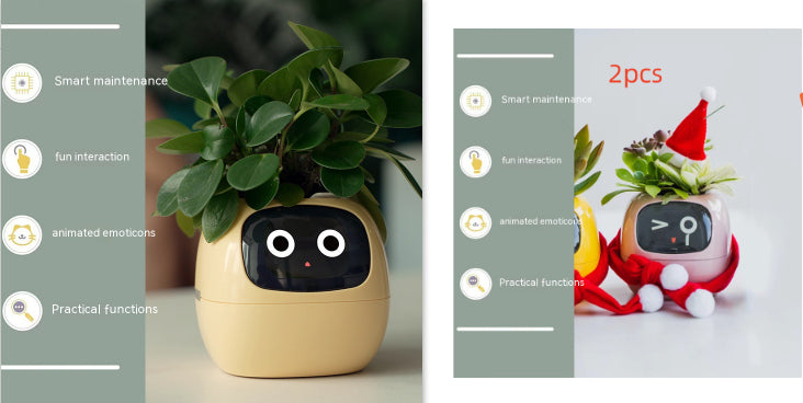 Smart Planter Endless Fun Over 49 Rich Expressions 7 Smart Sensors And AI Chips Make Raising Plants Easy And Fun Set18 Small