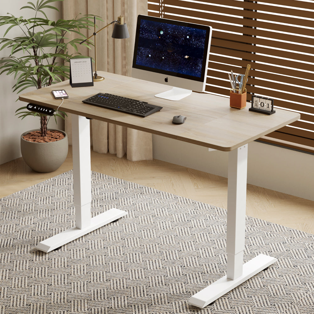 Electric Standing Desk Height Adjustable Desk for Home and Office Computer Table Gaming Desk Modern Luxiury Table 55' Lift-up Desk