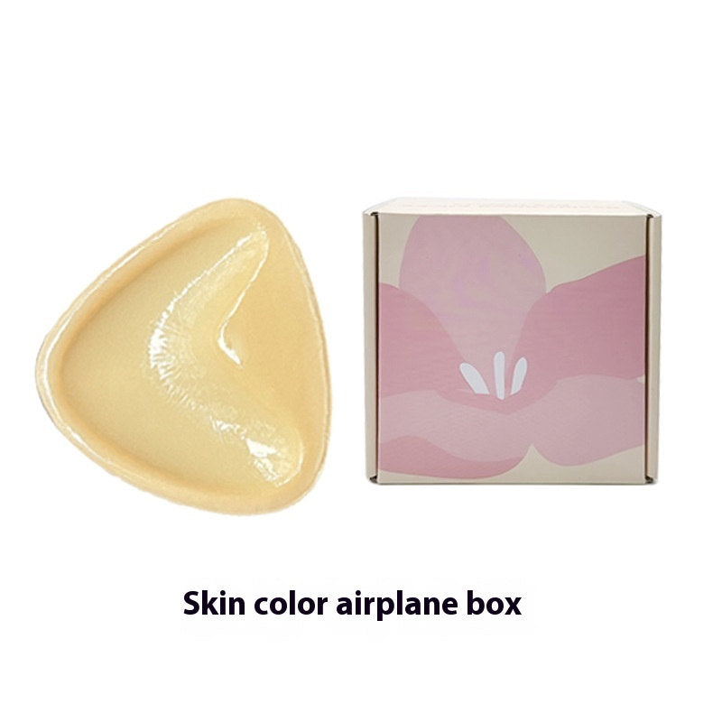 Double Sided Adhesive Sticky Bra Inserts Push Up Thick Sponge Breast Lift Pads Women Swimsuit Bikini Cup Enhancer Bright Skin Airplane Box