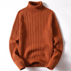 All-matching Men's Clothing Knitted Base Clothes Brown