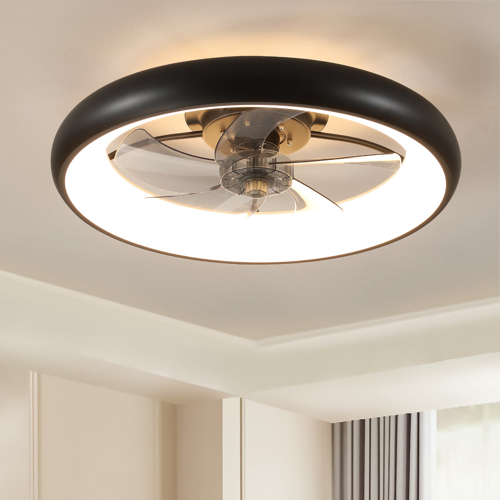 Ceiling Fan with Lights Dimmable LED Default