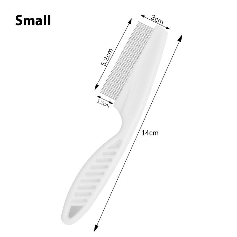 Cat Comb Tie Removal Floating Hair Magic Long Hair Pet Self-Cleaning Row Dog Cat Comb Grooming Supplies Flea Removal Brush Pets Products Flea Comb Small Size