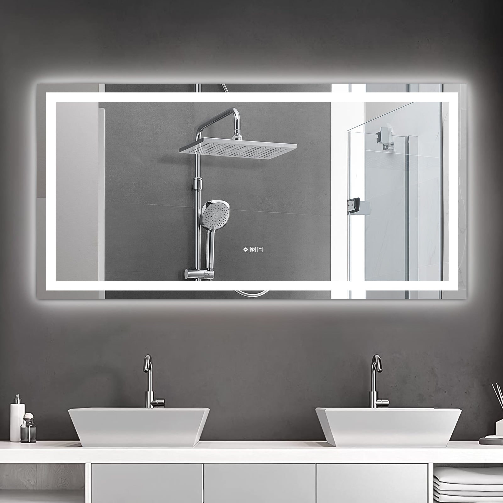 (Same as W134070942/L4004) 72'×36' LED Mirror Light Bathroom,anti-Fog & Dimming Led Bathroom Vanity Mirror