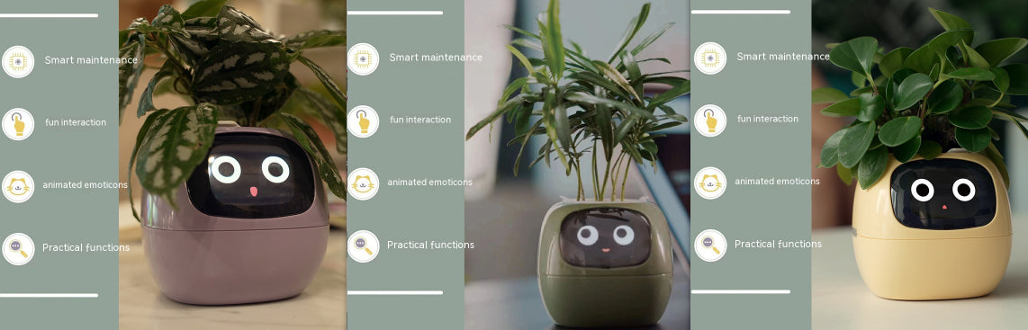 Smart Planter Endless Fun Over 49 Rich Expressions 7 Smart Sensors And AI Chips Make Raising Plants Easy And Fun Set61 Small