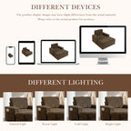 Oversized Chaise Lounge Indoor Faux Rabbit Fur Sofa Bed with Storage Ottoman and Armrests, Cup Holders, 42' Upholstered Sleeper Chair, 4 Colors