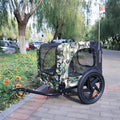 Camouflage Folding Bicycle Trailer Black