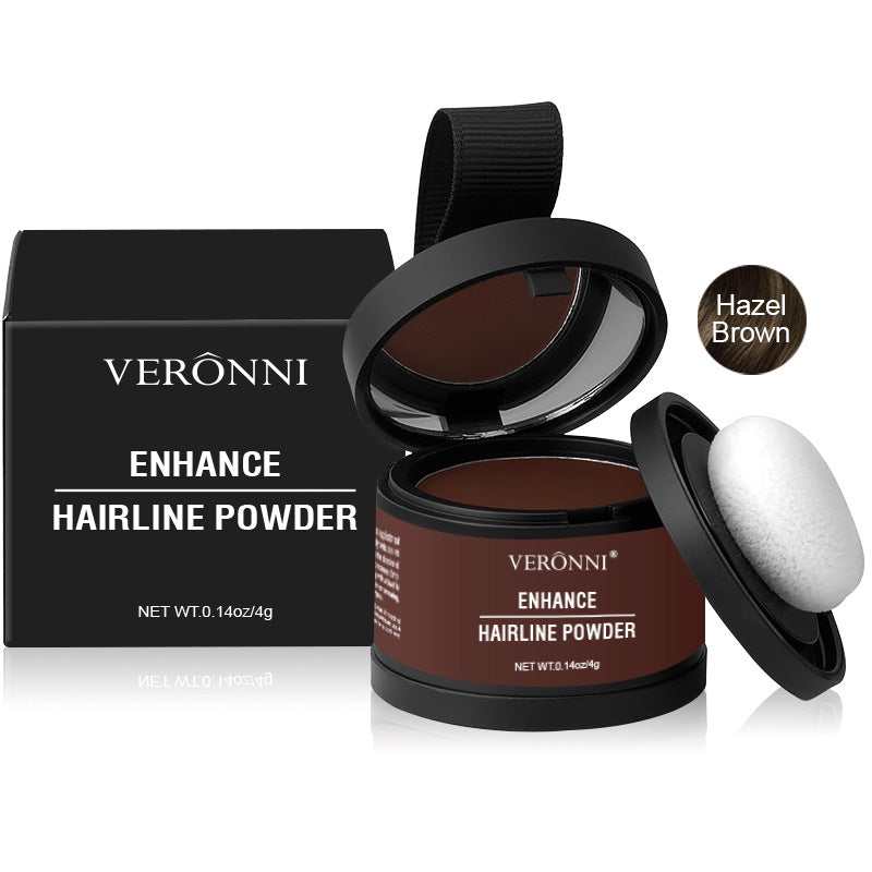 14 Color Hair Line Powder Black Root Up Natural Instant Waterproof Hairline Shadow Concealer Coverage Paint Repair Fill In Hair 4g Hazel Brown