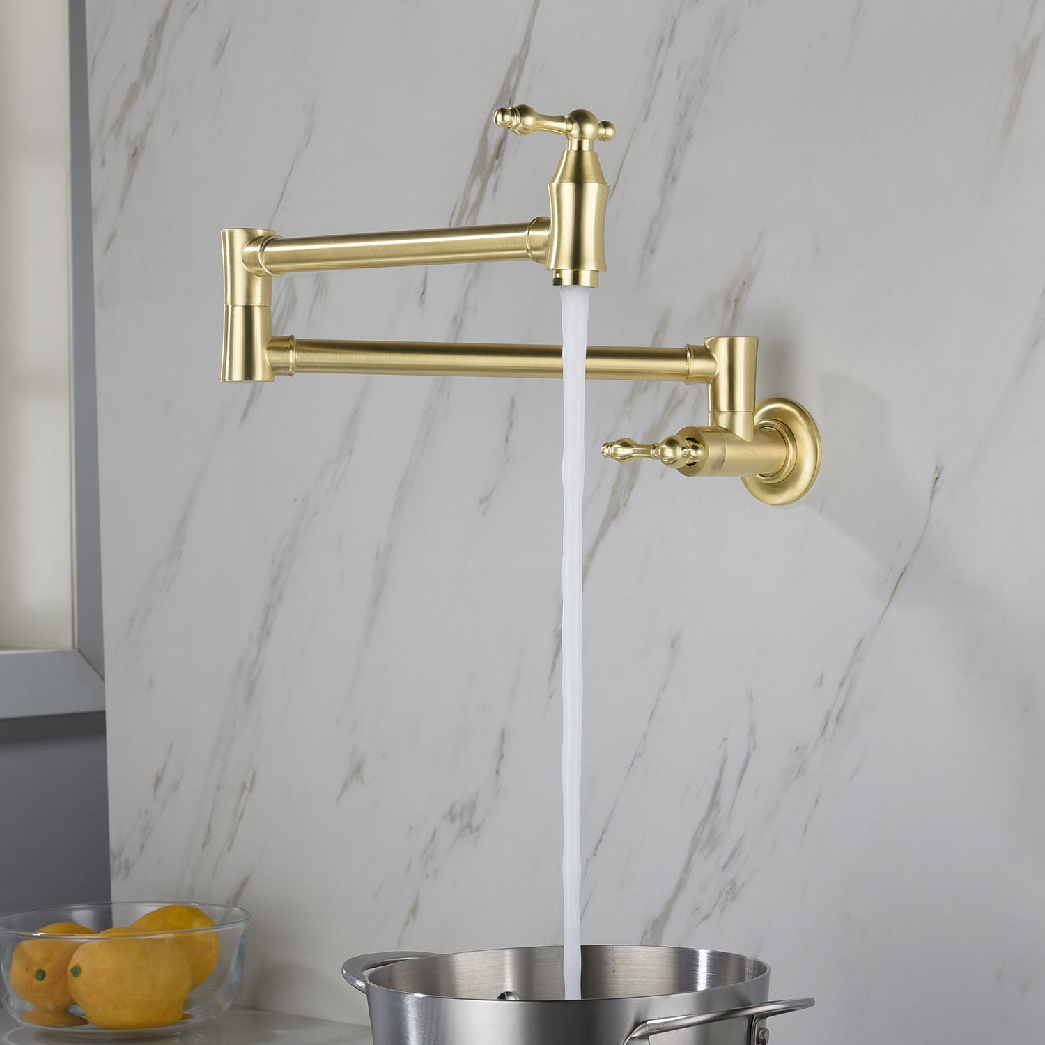 Kitchen Folding Faucet Gold