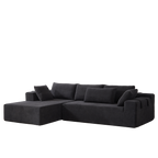 Modern Chenille Upholstered Sectional Sofa Couch Set,Modular 108' L Shaped Sectional Living Room Sofa Set With 6 Pillows,Free Combination Sofa Couch for Living Room,Bedroom(Left Chaise)W834P240009