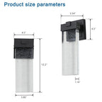 Outdoor Waterproof Transparent LED Crystal Wall Light Supports