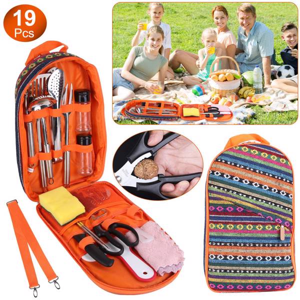 19 Camping Cookware Sets 19Pcs