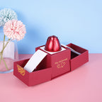 Hot Valentine's Day Gifts Metal Rose Jewelry Gift Box Necklace For Wedding Girlfriend Necklace Gifts Metal rose box