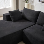 Modern Chenille Upholstered Sectional Sofa Couch Set,Modular 108' L Shaped Sectional Living Room Sofa Set With 6 Pillows,Free Combination Sofa Couch for Living Room,Bedroom(Left Chaise)W834P240009